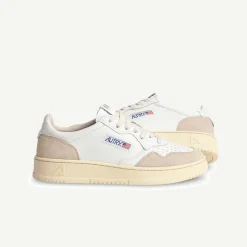 Autry - Baskets Medalist Low Suede - Blanc