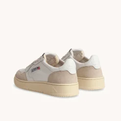 Autry - Baskets Medalist Low Suede - Blanc
