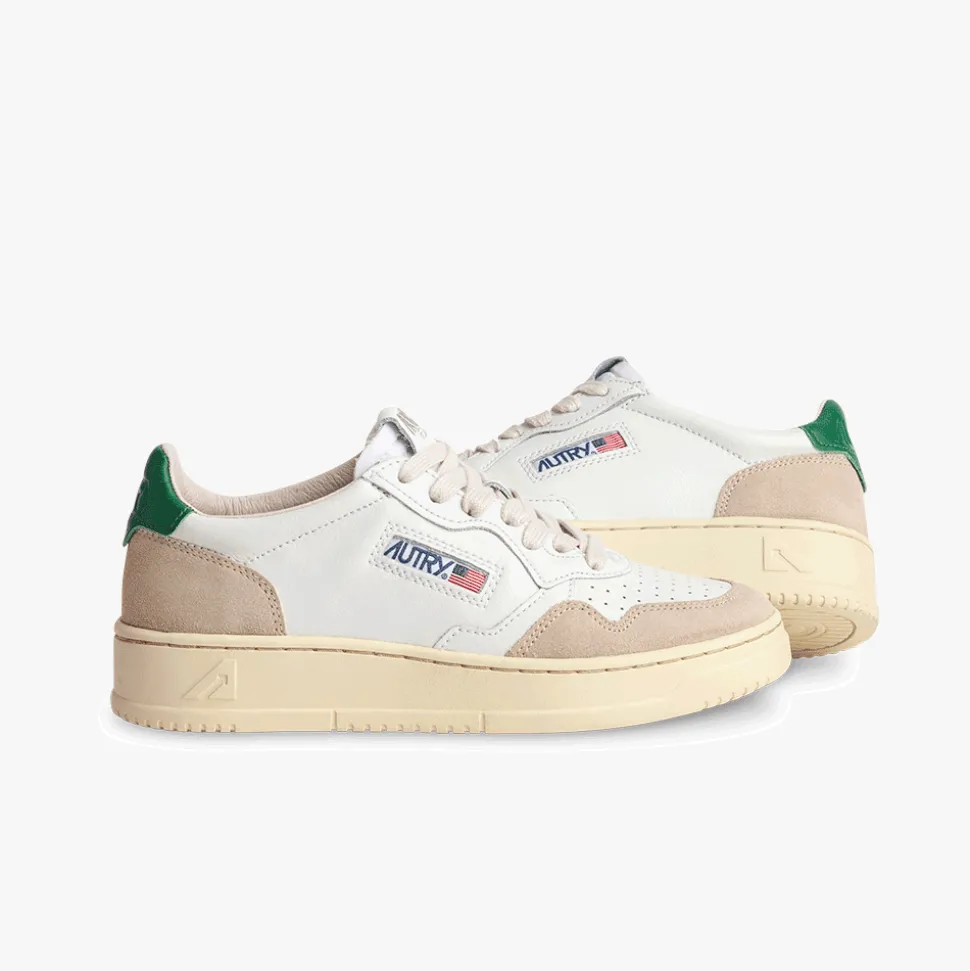 Autry - Baskets Medalist Low Suede - Vert