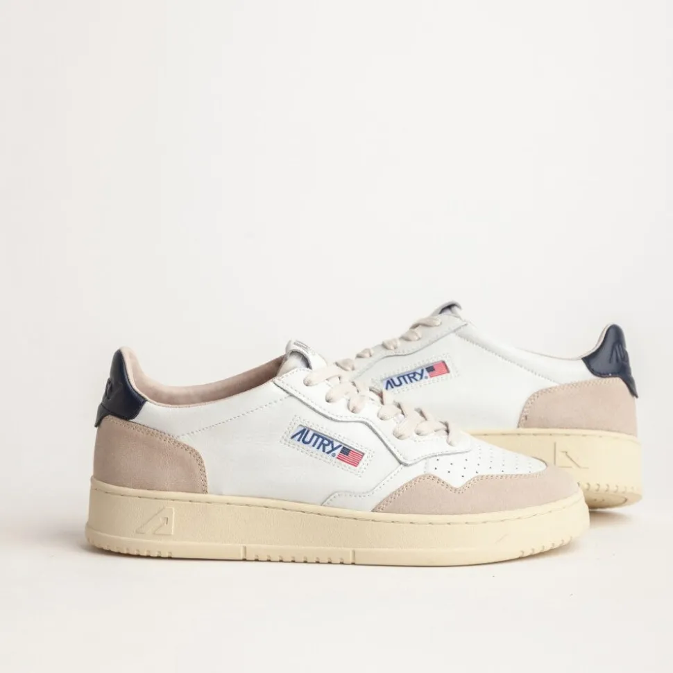 Autry - Baskets Medalist Low - Marine & Beige