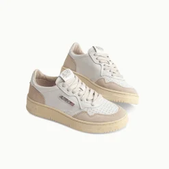 Autry - Baskets Medalist Low - Blanche & Beige