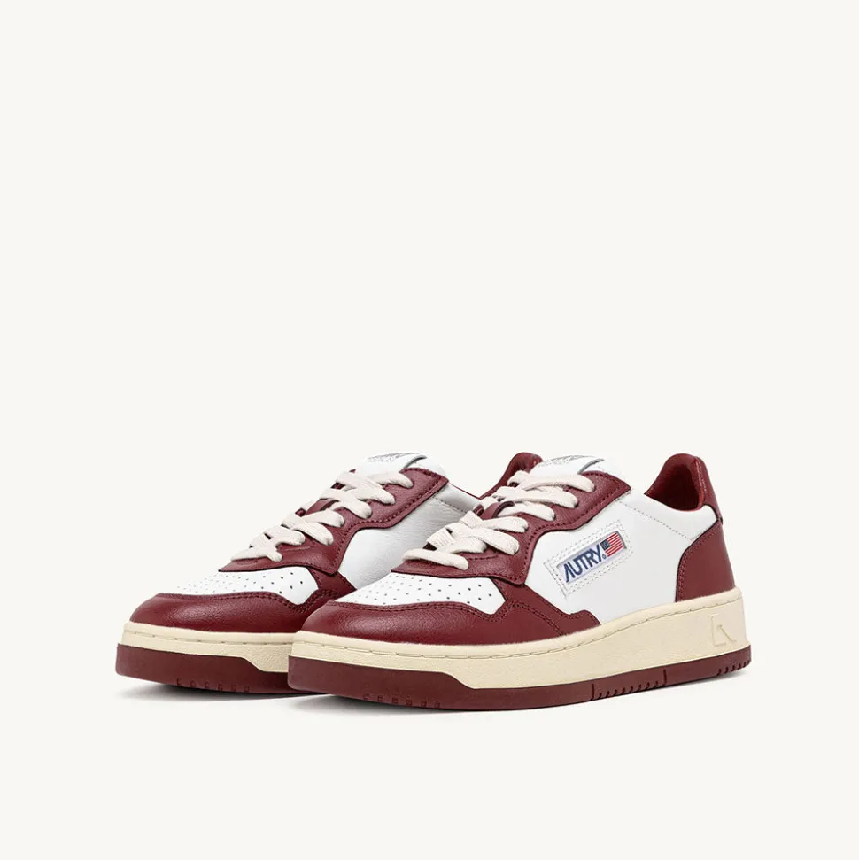 Autry - Baskets Medalist Low Bicolore - Bordeaux