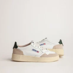 Autry - Baskets Medalist Low - Kaki & Beige