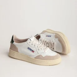 Autry - Baskets Medalist Low - Kaki & Beige