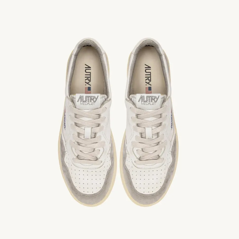 Autry - Baskets Medalist Low Goat/Suede - Gris