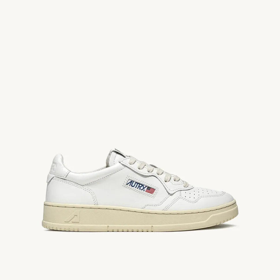 Autry - Baskets Medalist Low Cuir - Blanc