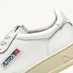 Autry - Baskets Medalist Low Cuir - Blanc