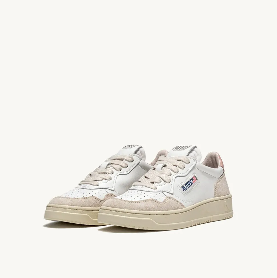 Autry - Baskets Medalist Low - Blanc & Poudre