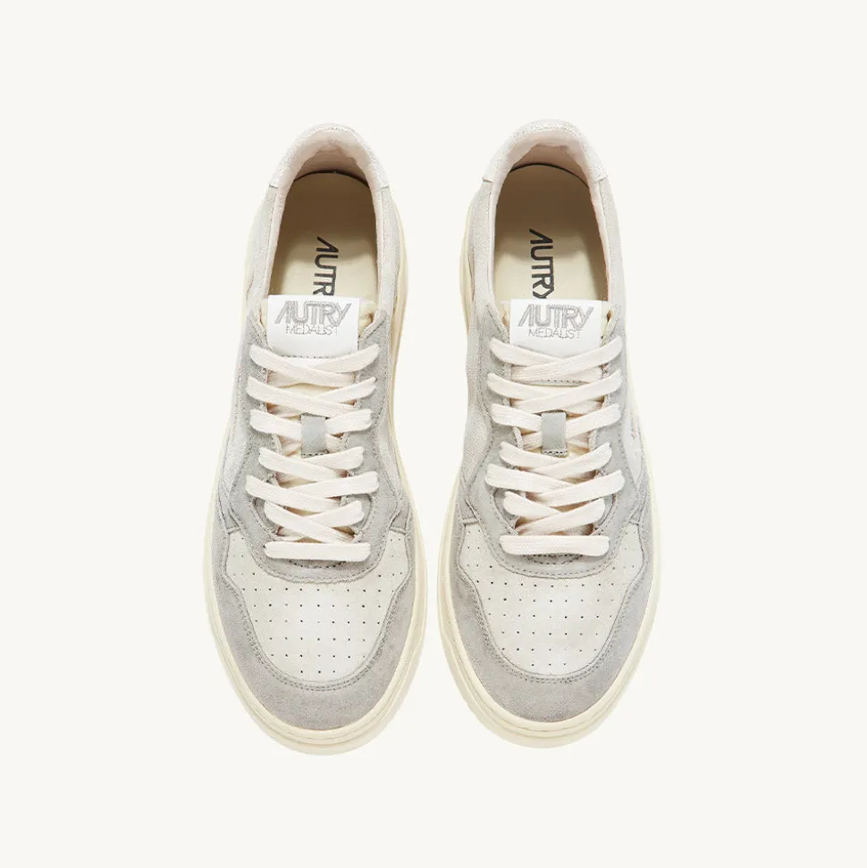 Autry - Baskets Medalist Low - Gris & Crème