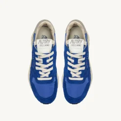 Autry - Baskets Reelwind Low - Blanche & Bleu