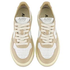 Autry - Medalist Low Wom - Blanc & Beige