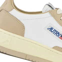 Autry - Medalist Low Wom - Blanc & Beige