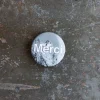 Badge Merci - Montagne Noir & Blanc
