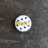 Badge Merci - Pois Noir