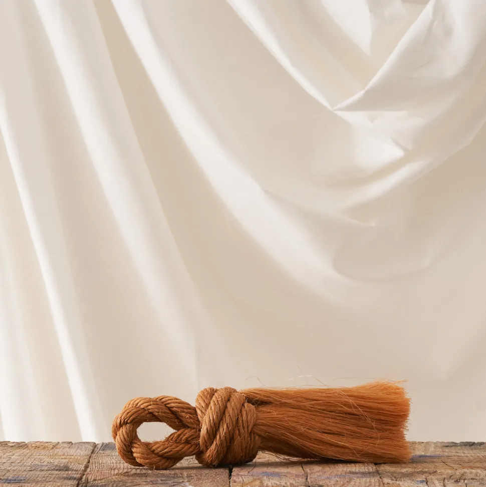 Balayette Noeud en Chanvre - Orange