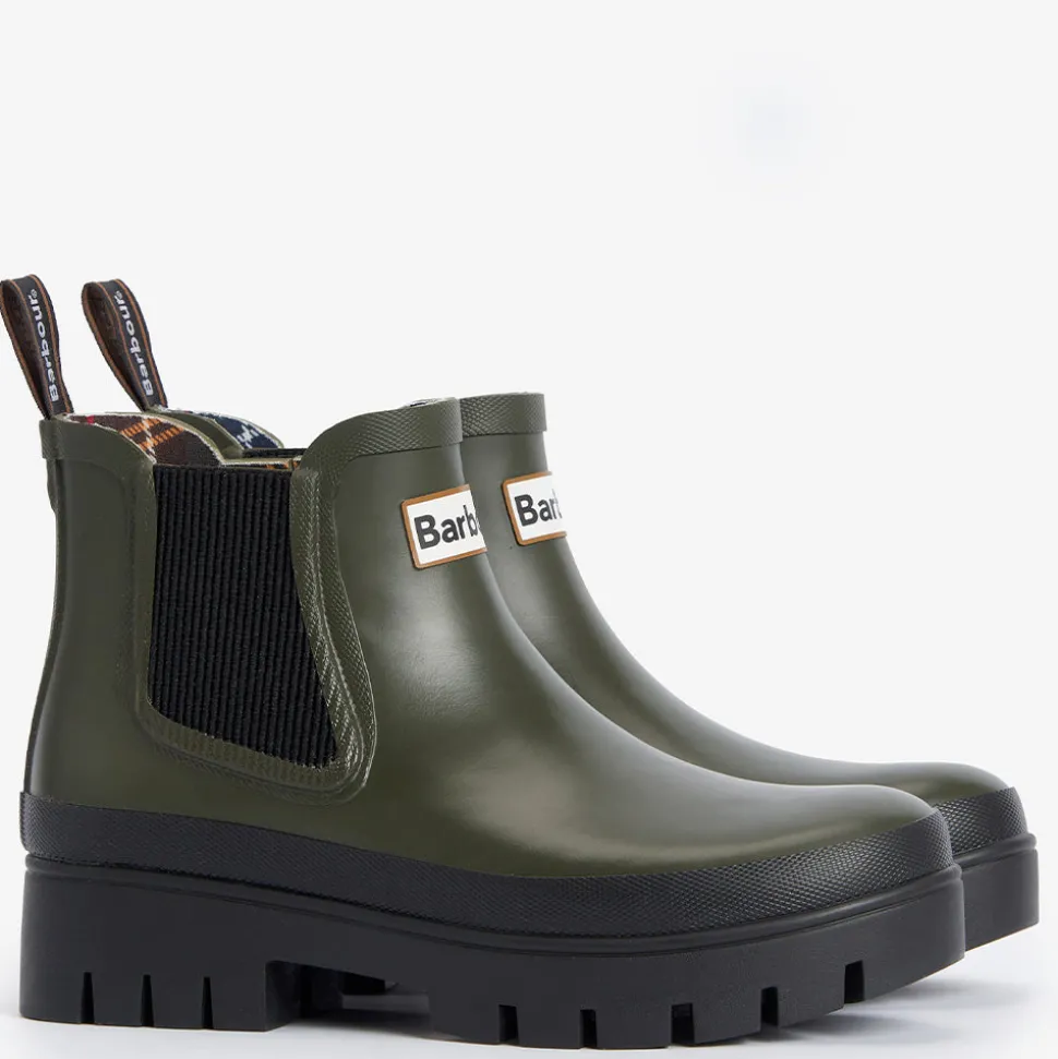 Barbour - Bottines Halton - Olive