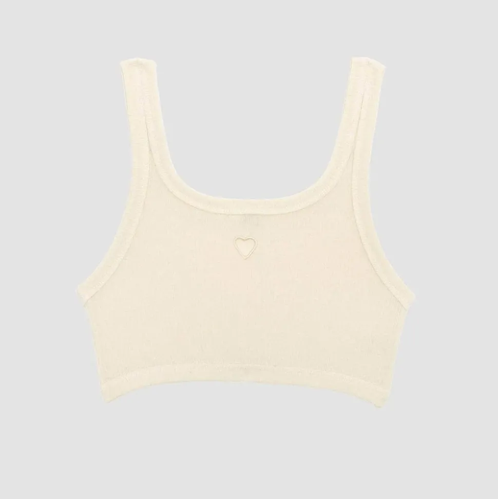 Baserange - Bralette Heart - Blanc