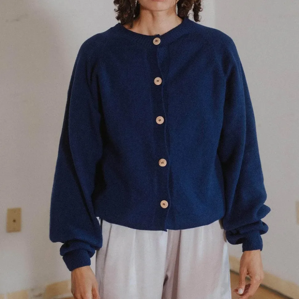 Baserange - Cardigan Soar - Bleu