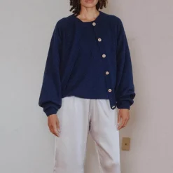 Baserange - Cardigan Soar - Bleu
