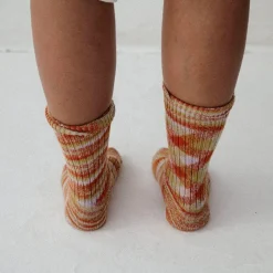 Baserange - Chaussettes Tordadés - Orange