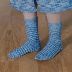 Baserange - Chaussettes Twist - Bleu