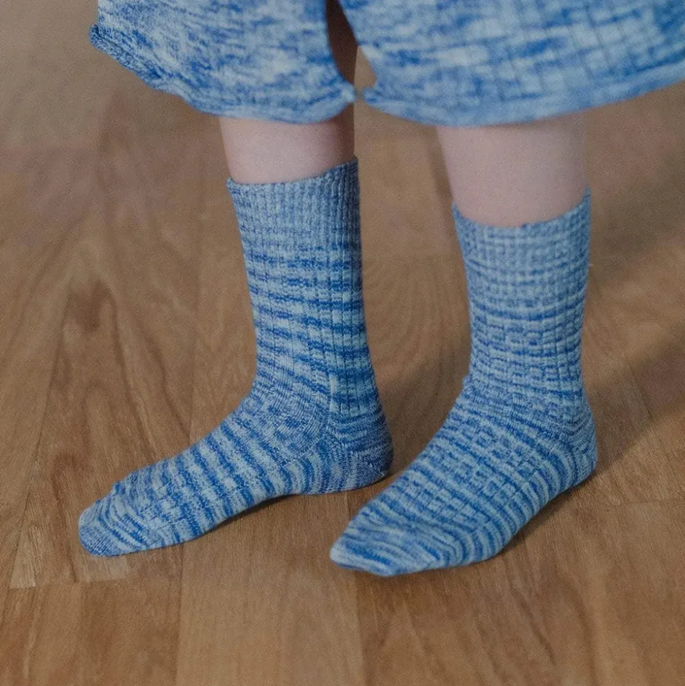 Baserange - Chaussettes Twist - Bleu