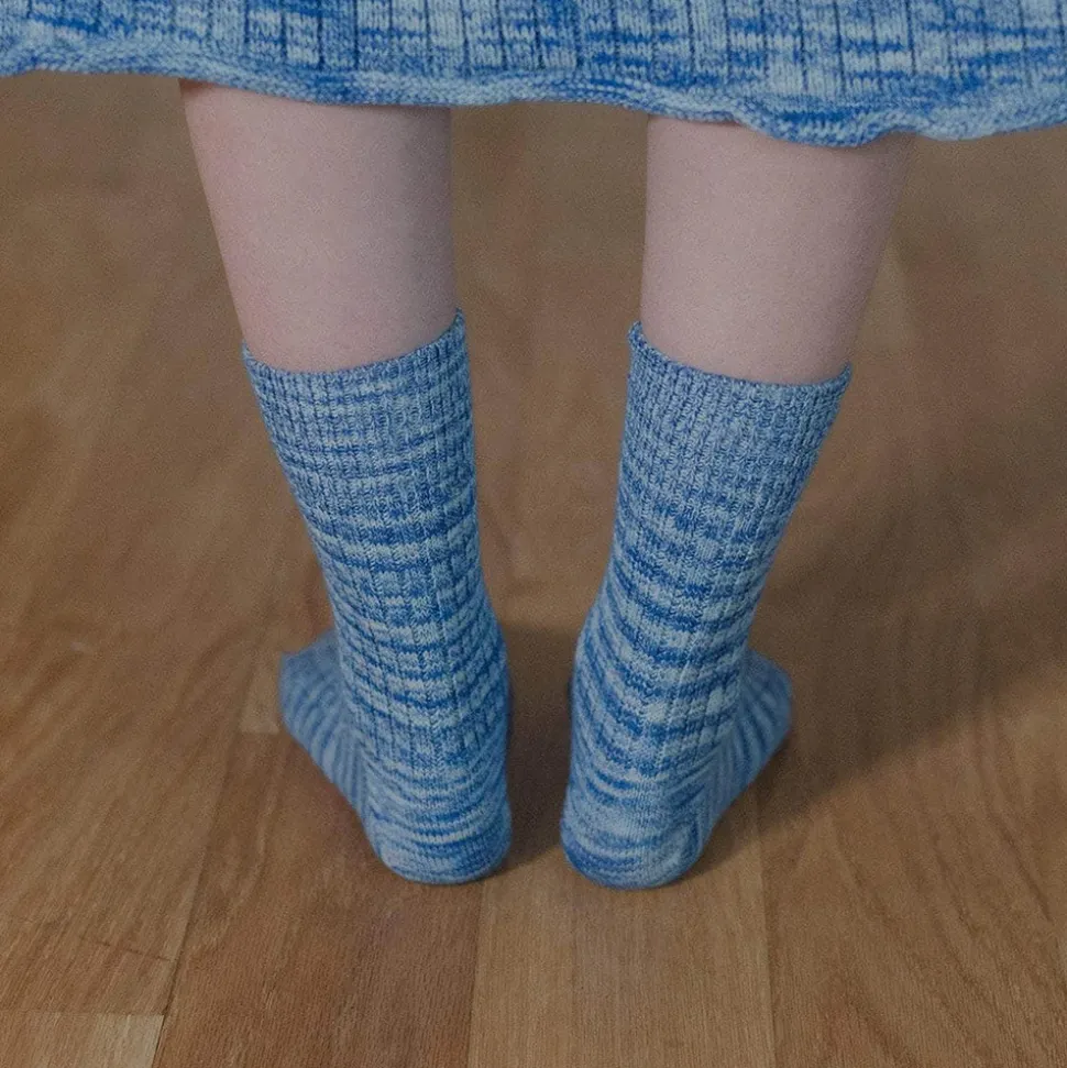 Baserange - Chaussettes Twist - Bleu