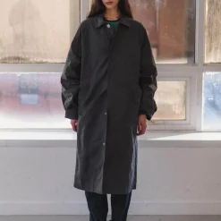 Baserange - Manteau Long Even - Noir