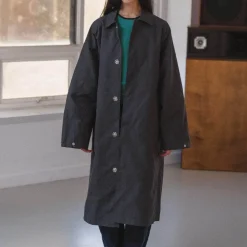 Baserange - Manteau Long Even - Noir