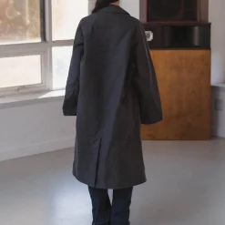Baserange - Manteau Long Even - Noir