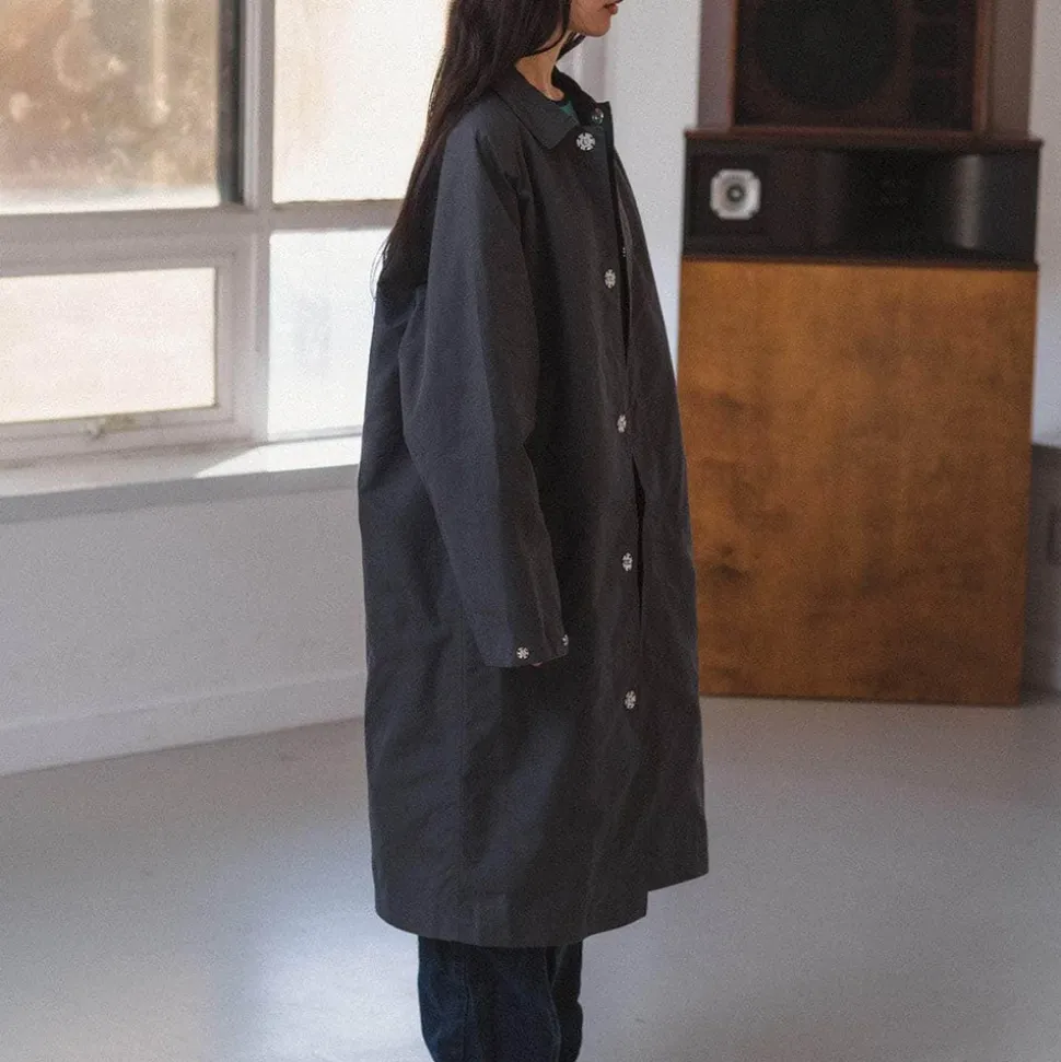 Baserange - Manteau Long Even - Noir