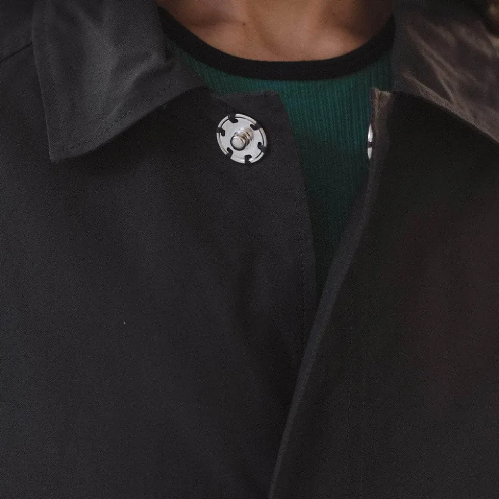 Baserange - Manteau Long Even - Noir