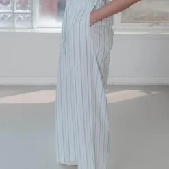 Baserange - Pantalon pyjama Kolla - Rayées Bleu
