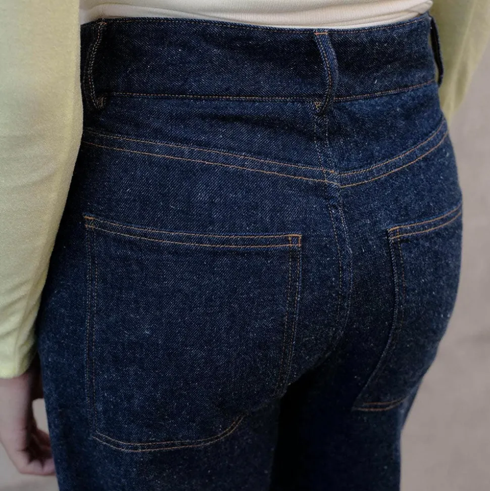 Baserange - Pantalon Tajo - Bleu