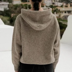Baserange - Pull soar - Marron Taupe