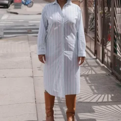 Baserange - Robe Chemise Ole - Rayées
