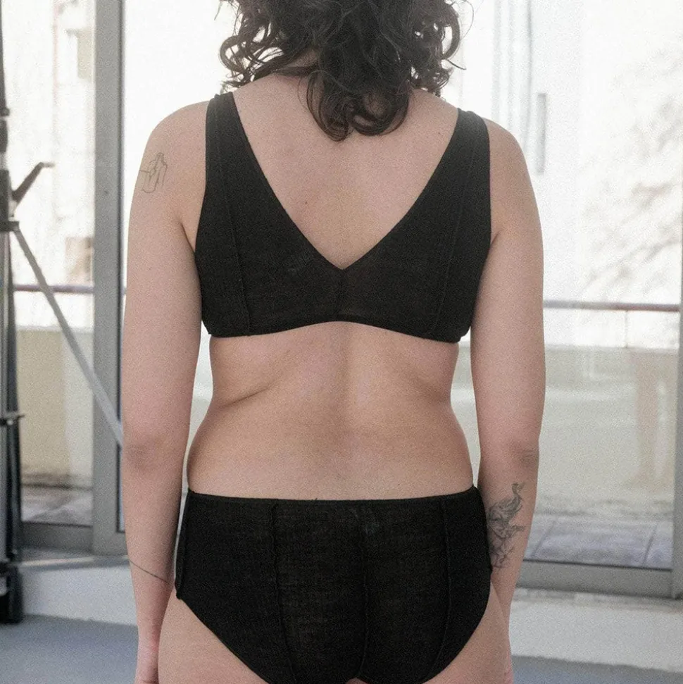 Baserange - Soutien-gorge Vein - Noir