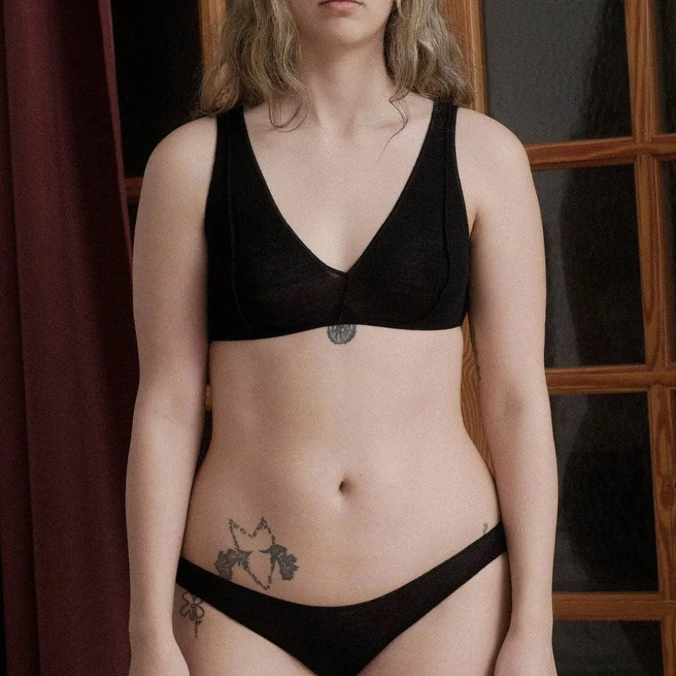 Baserange - Soutien-gorge Vein - Noir