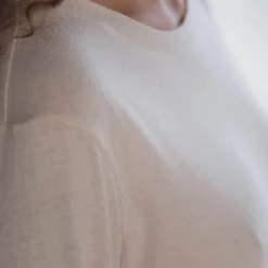 Baserange - T-Shirt en Soie - Blanc