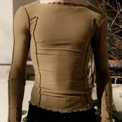Baserange - T-Shirt Omato - Marron