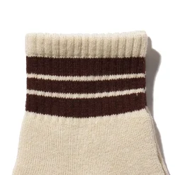 Beams Plus - Chaussettes School Boy - Brun