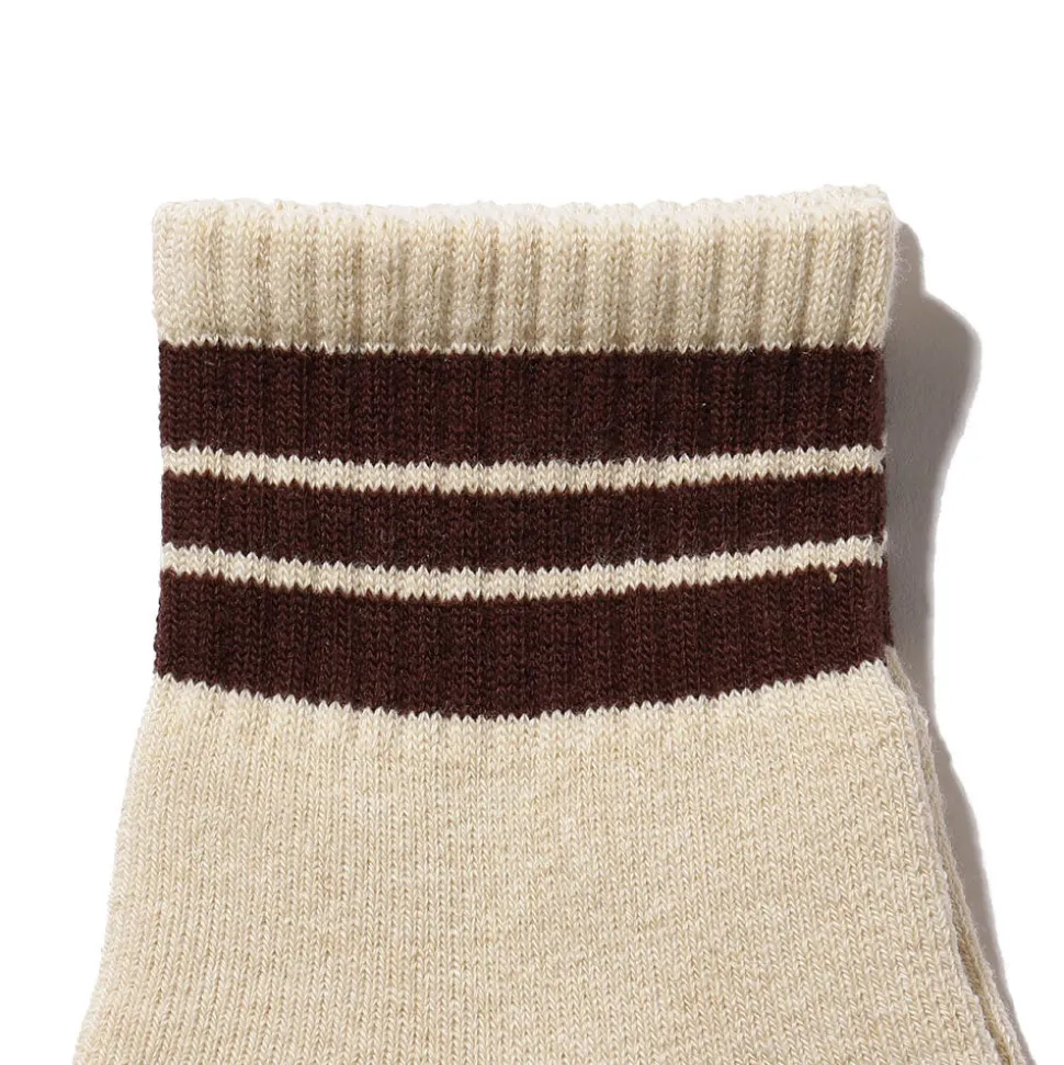 Beams Plus - Chaussettes School Boy - Brun