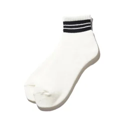 Beams Plus - Chaussettes School Boy - Blanc & Marine