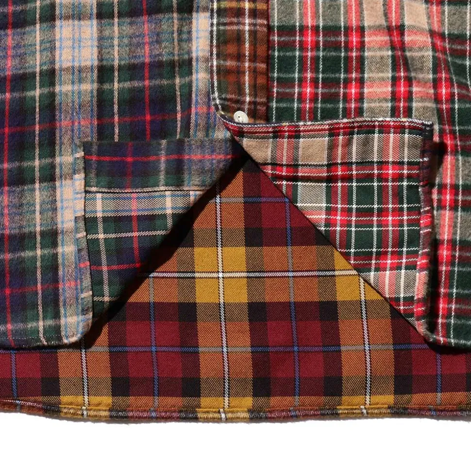 Beams Plus - Chemise Check Panel - Moutarde
