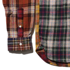 Beams Plus - Chemise Check Panel - Moutarde