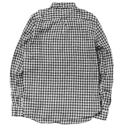 Beams Plus - Chemise Gingham Lin - Noir