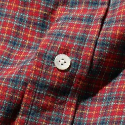 Beams Plus - Chemise Mini Plaid Flannel - Rouge