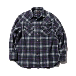 Beams Plus - Chemise Western - Violet