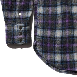 Beams Plus - Chemise Western - Violet