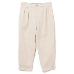 Beams Plus - Pantalon à pinces - Ecru
